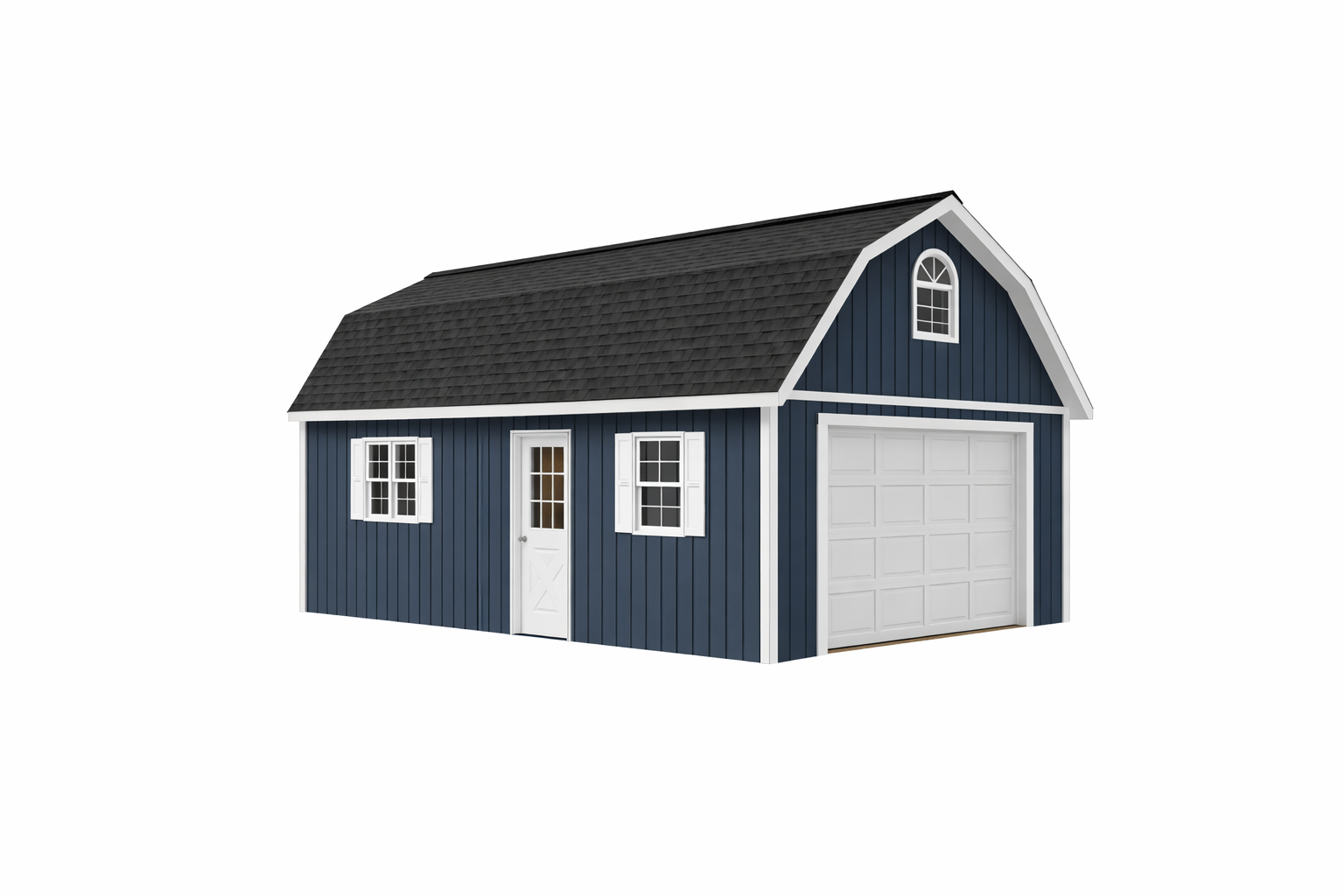 Backyard Shelter Garage with Loft