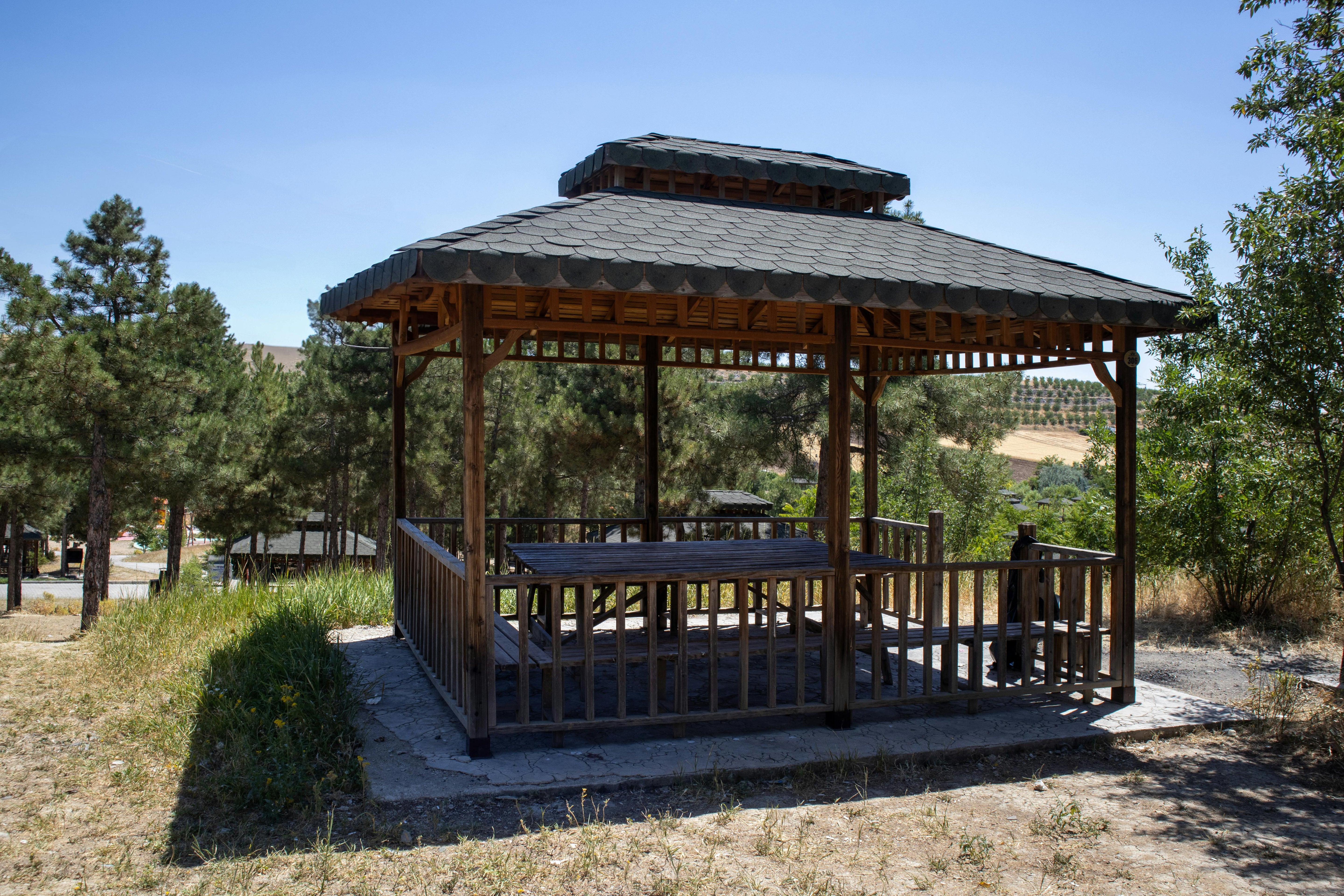 Backyard Shelter Wood Frame Gazebo