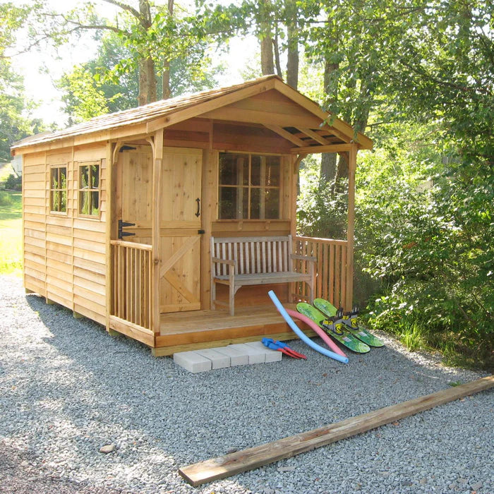Backyard Shelter Cabana / Studio Shed with Porch
