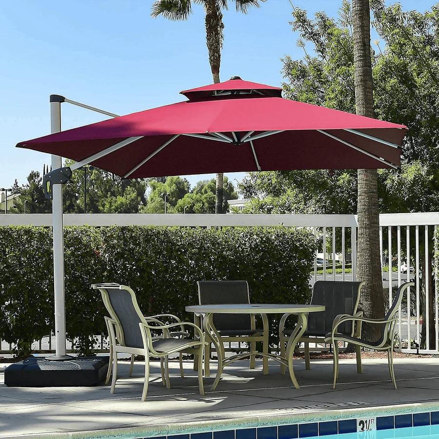 Backyard Shelter Cantilevered (Side Pole) Patio Umbrella