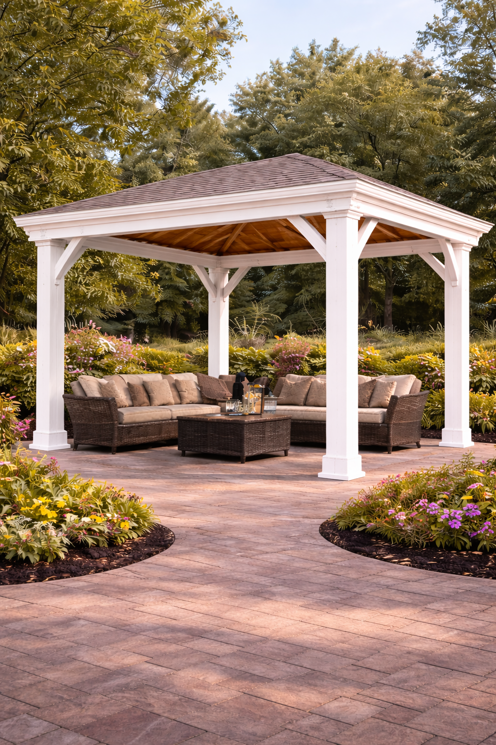 Amish Country Gazebos™ Vinyl Pavilion (Design Your Own)