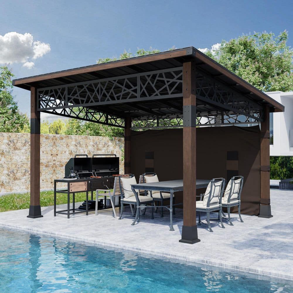 Backyard Shelter Modern Industrial Pavilion