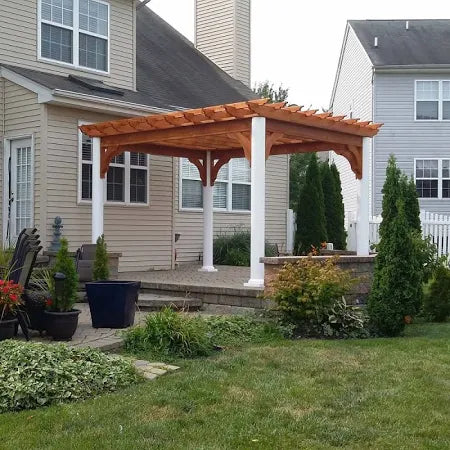 Backyard Shelter HeritagePort™ 10' x 10' Arched Beam Pergola